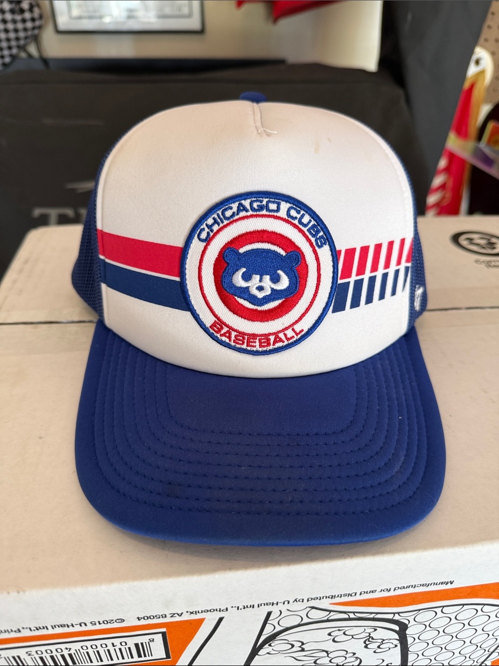 47 Chicago Cubs Blue White Red Trucker Hat
